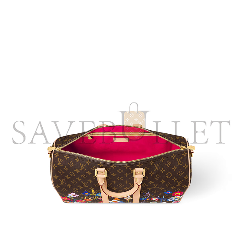 LOUIS VUITTON MURAKAMI LV X TM KEEPALL BANDOULIÈRE 45 M14182 (45*27*20cm) LOUIS VUITTON MURAKAMI LV X TM KEEPALL BANDOULIÈRE 45 M14182 (45*27*20cm)